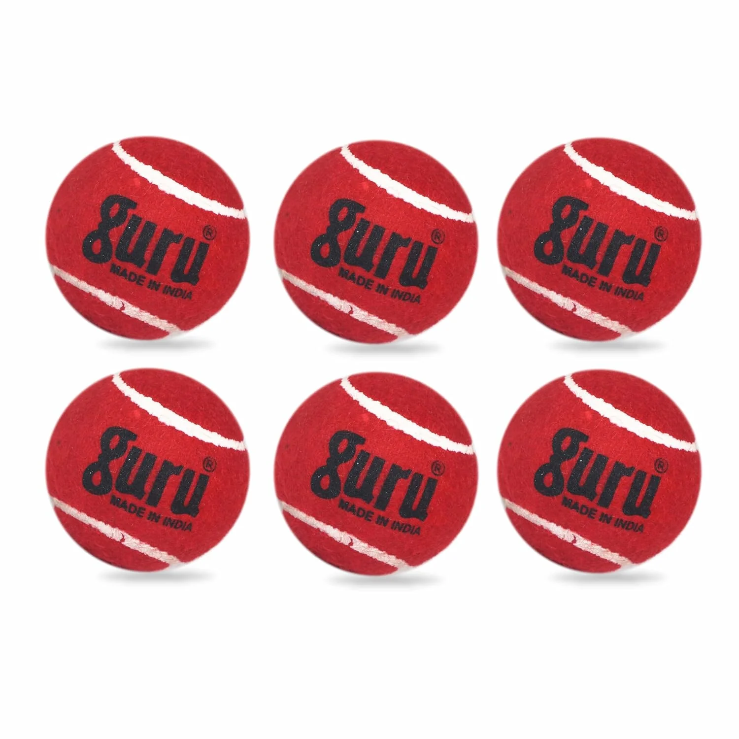 Guru Rubber Maroon Tennis Ball - Image 3